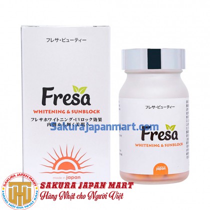 Viên uống trắng da, chống nắng nội sinh Fresa Nhật Bản 90 viên